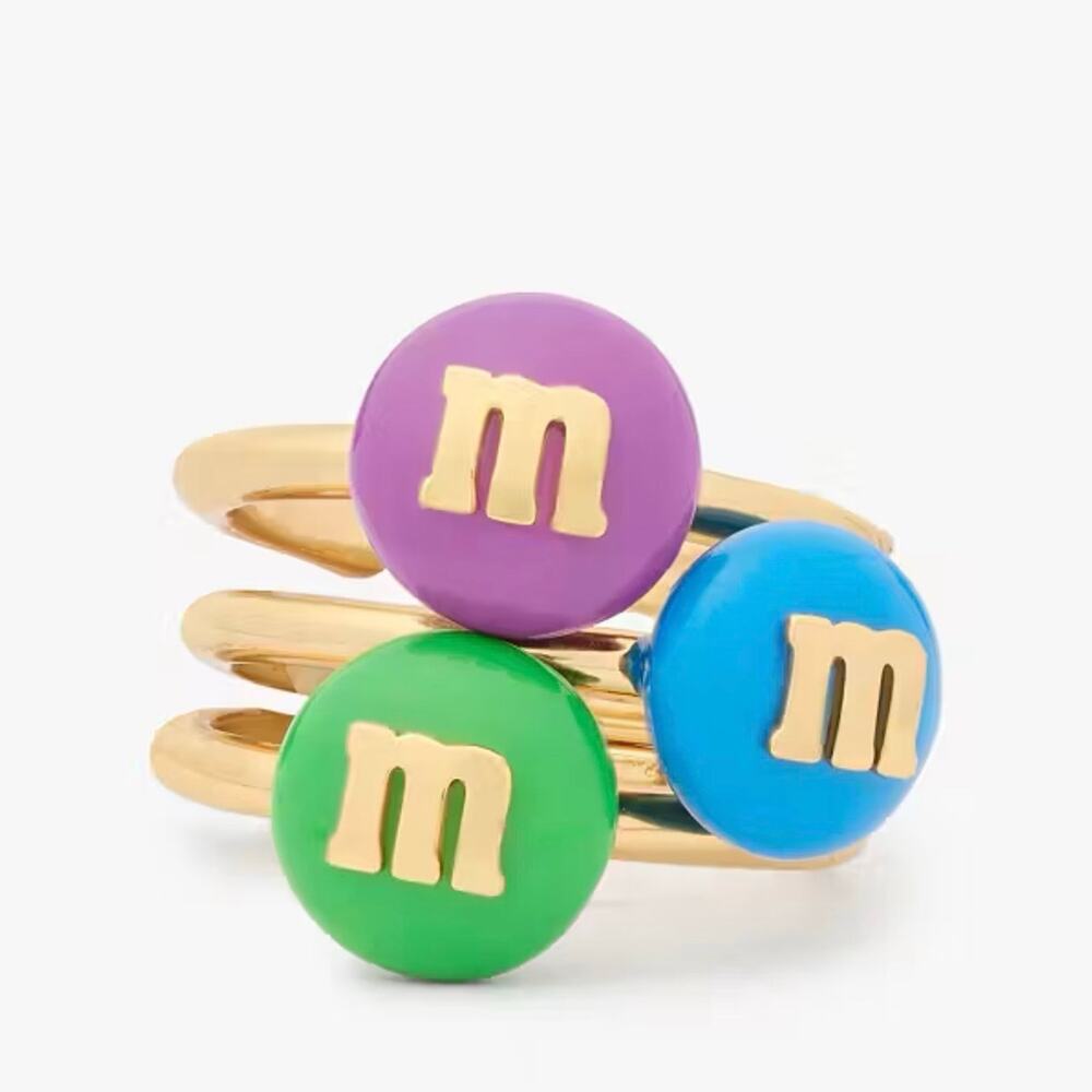 M&M's x Kate Spade New York Stacking Ring Set NWT